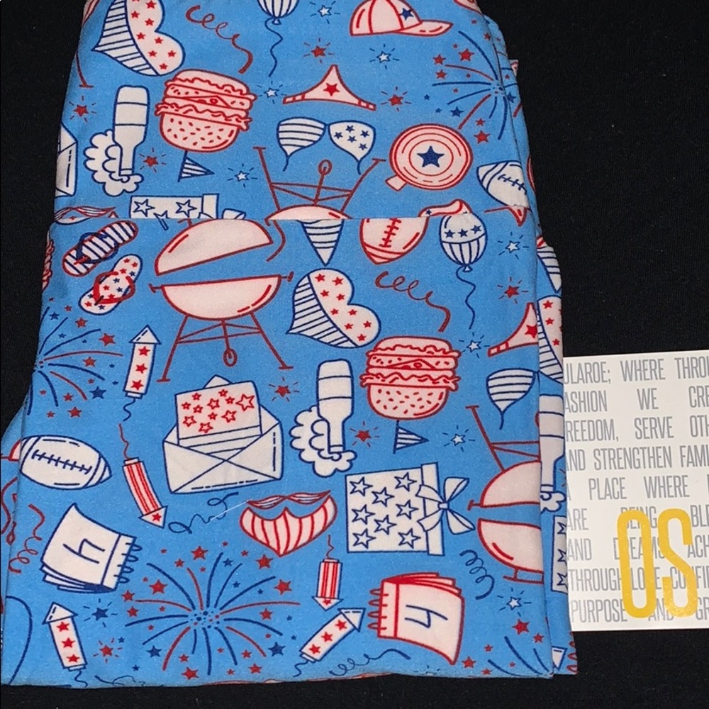 LulaRoe 4th of July OS leggings
